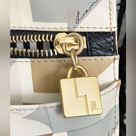 L.A.M.B. by Gwen Stefani Y2K Marsala Cambridge bowling bag style handbag - Picture 15 of 16